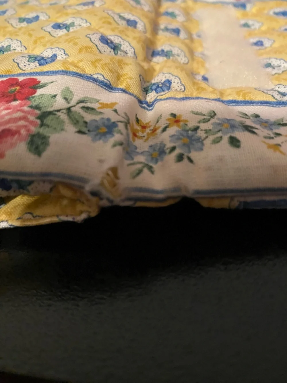 Vera Bradley Yellow Quilted Floral Tri-fold Wallet - Picture 6 of 8